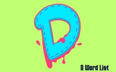 D Word List Speech Therapy and Articulation – Initial | Medial | Final