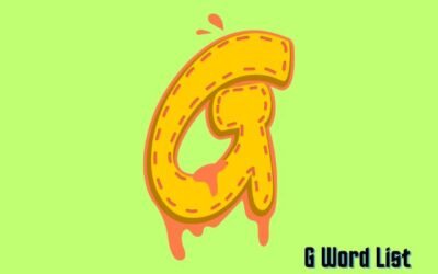 G Word List Speech Therapy and Articulation – Initial | Medial | Final
