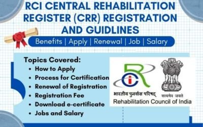 RCI Central Rehabilitation Register (CRR) Registration and Guidelines